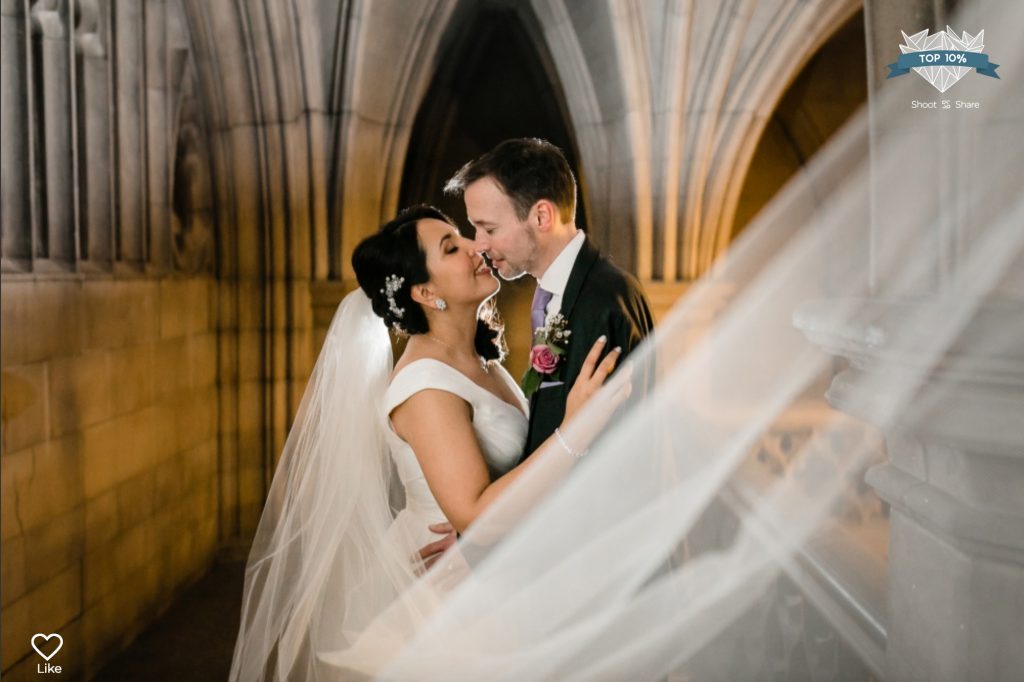 Monica and Florian's University of Toronto Wedding - Wedding Couple