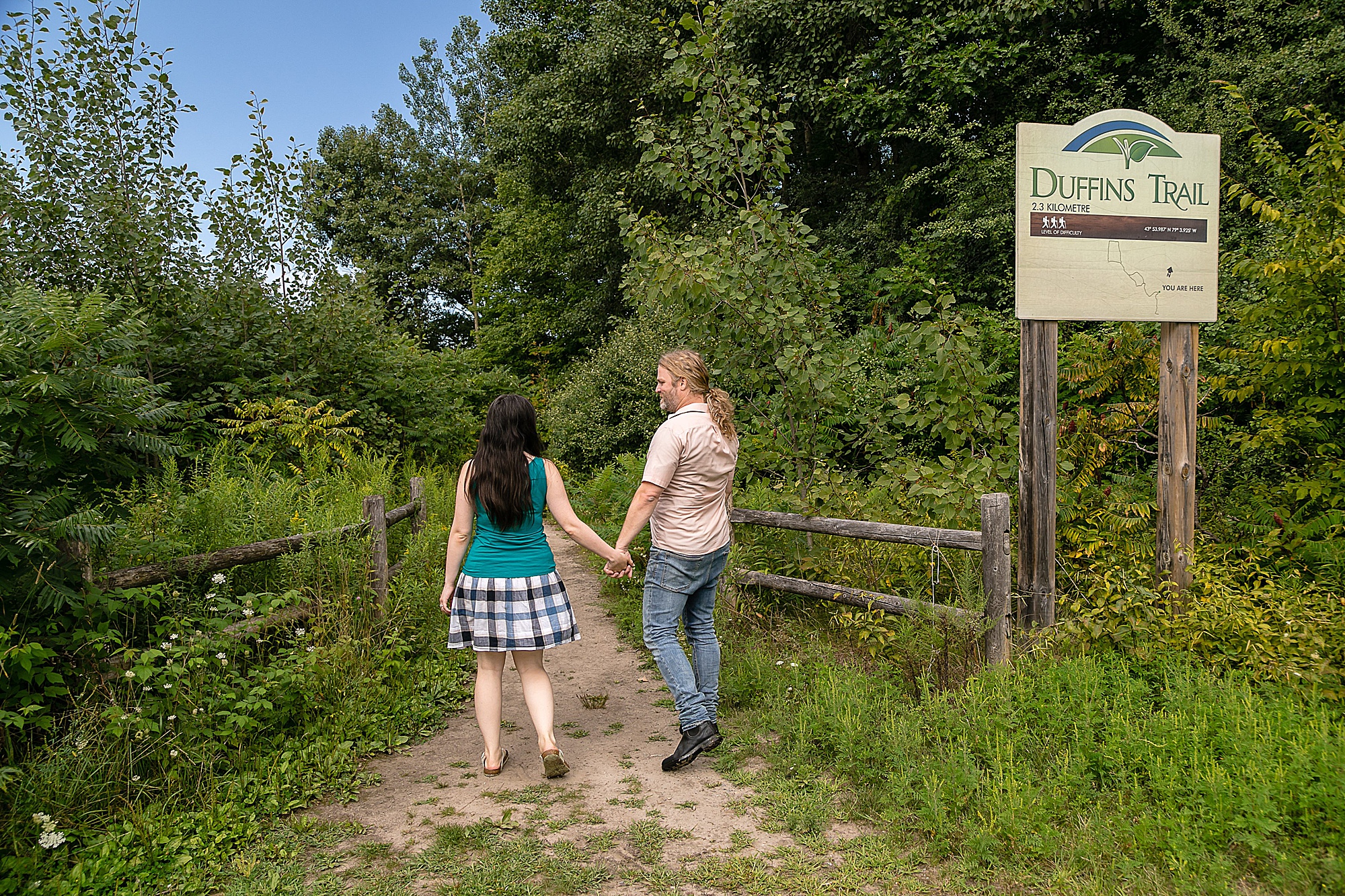 duffin's trail entrance at greenwood conservation area