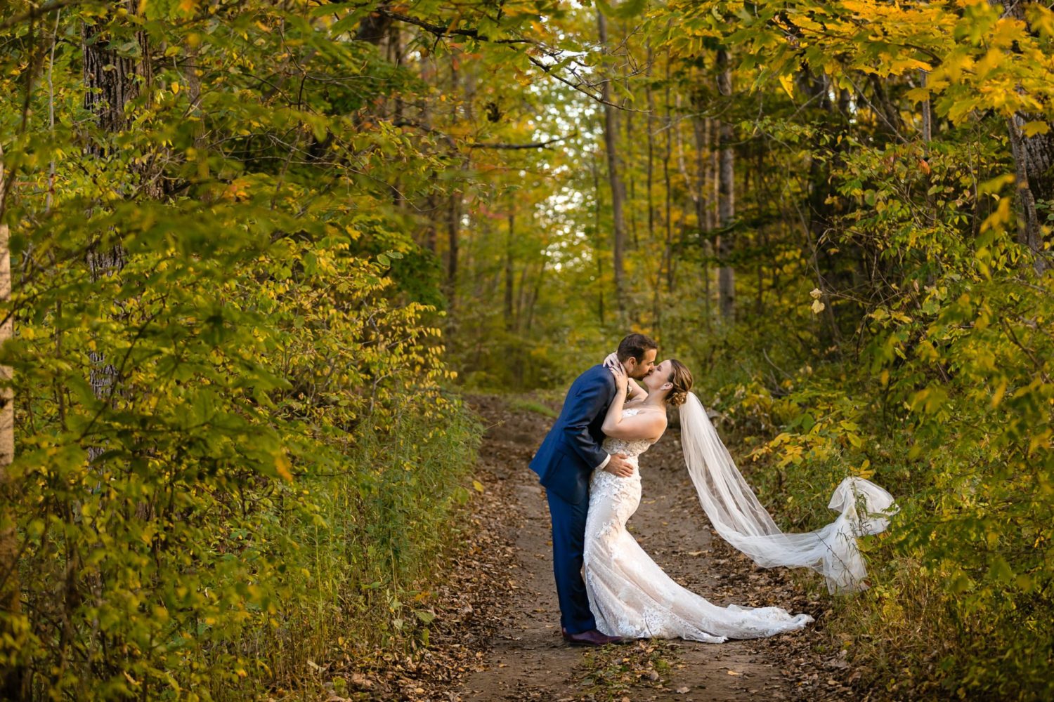 Forest wedding in Stirling, Ontario