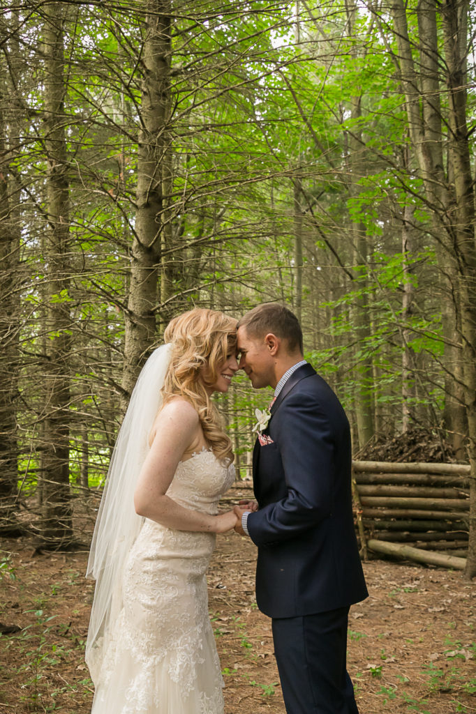 Quiet moment after a forest wedding at Kortright Centre for Conservation
