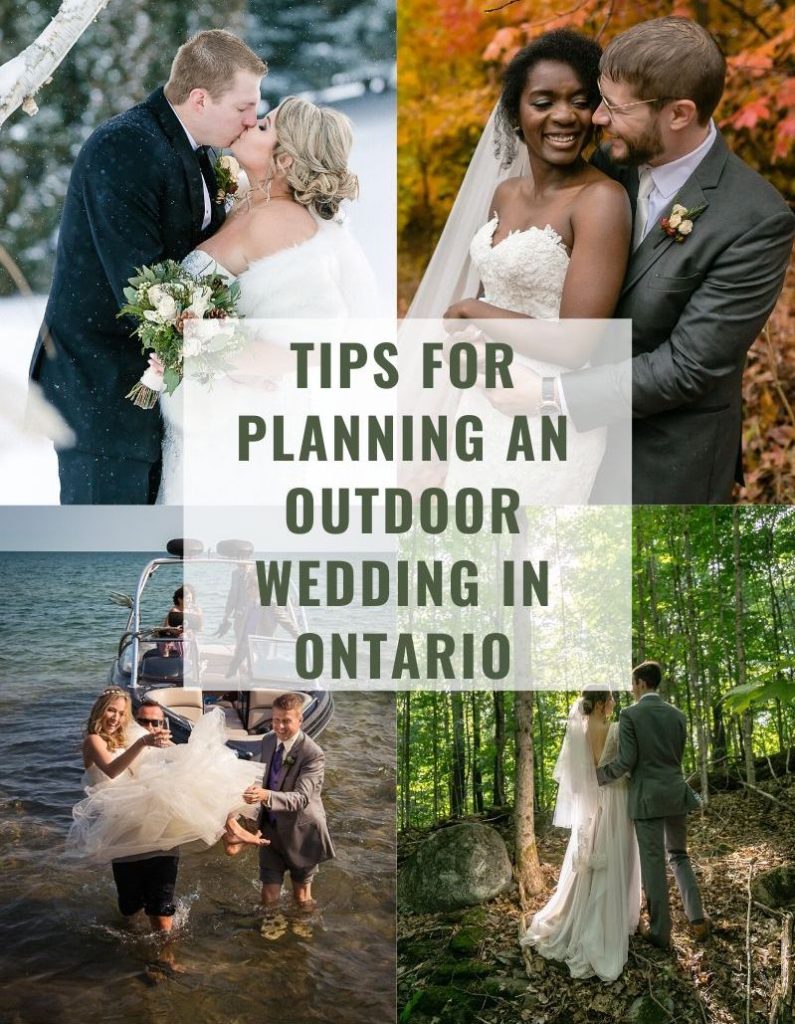 tips for planning an outdoor wedding in ontario