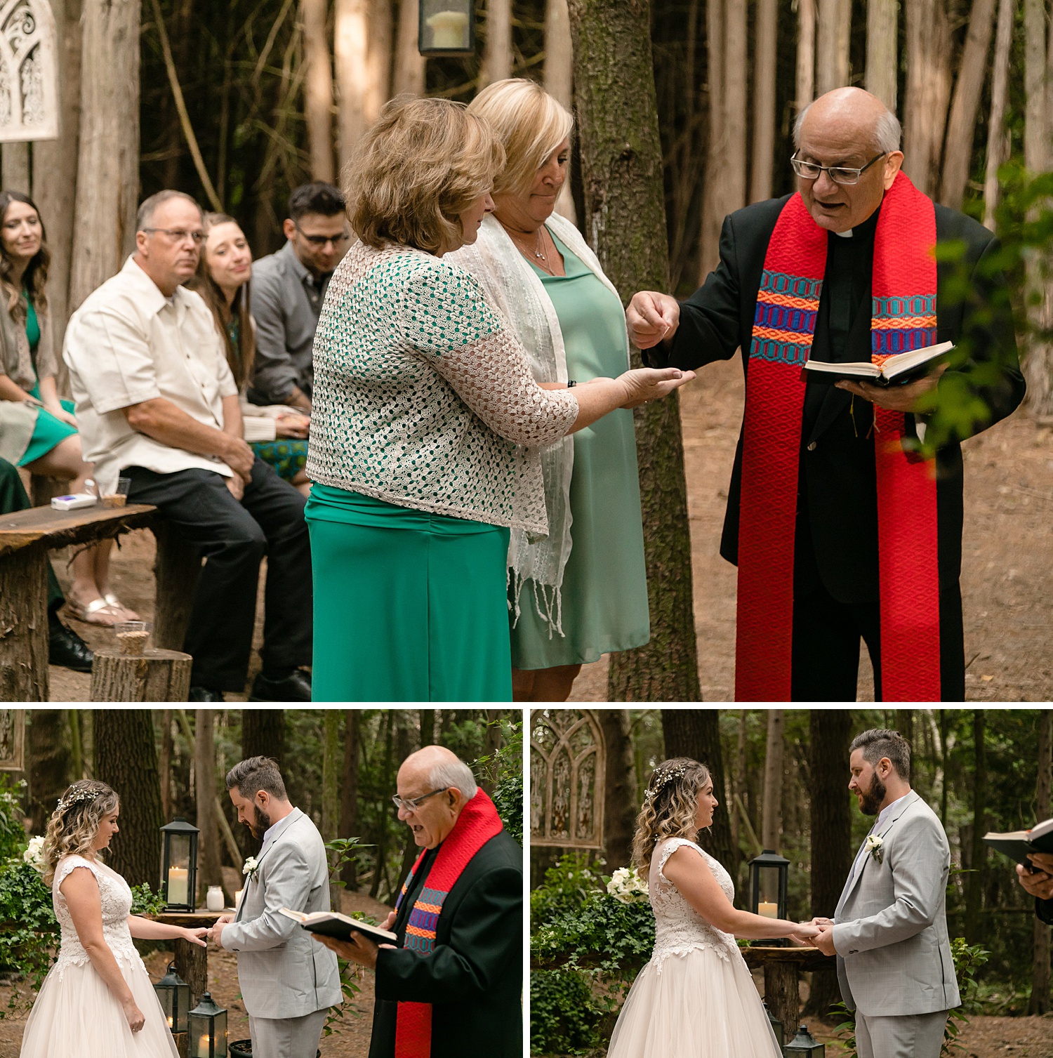 ring exchange in the forest chapel