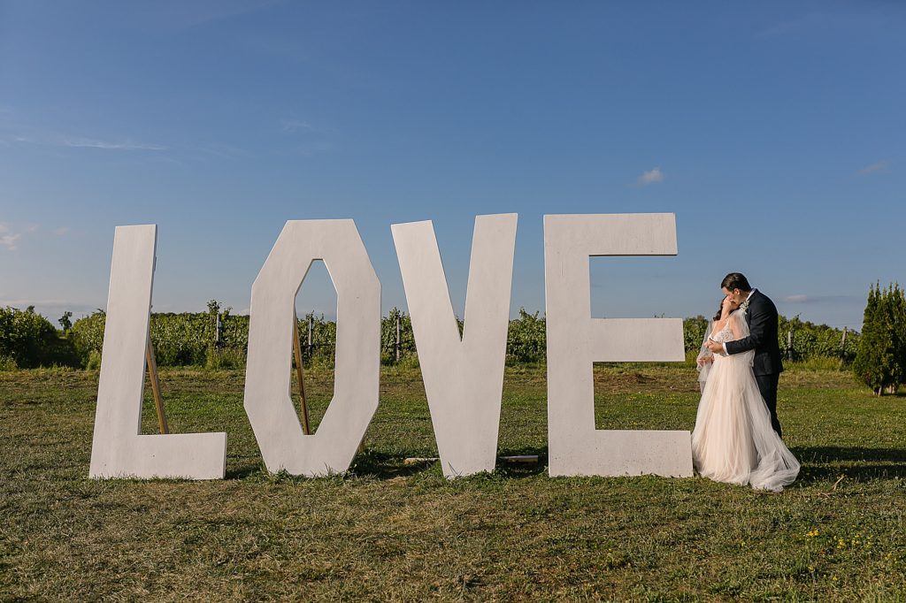 LOVE sign at casa dec winery
